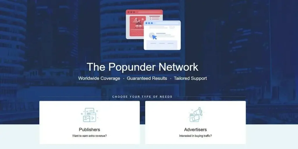 Popcash.net homepage