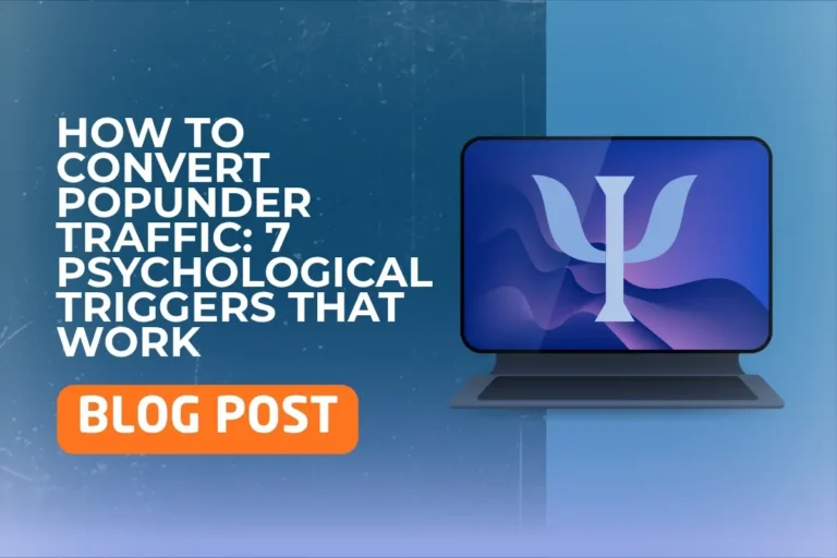 How to Convert Popunder Traffic: 7 Psychological Triggers That Work Psychological Triggers That Convert Pop Traffic